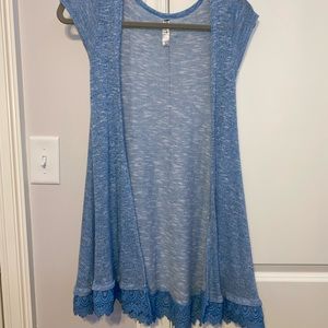 Blue girls duster